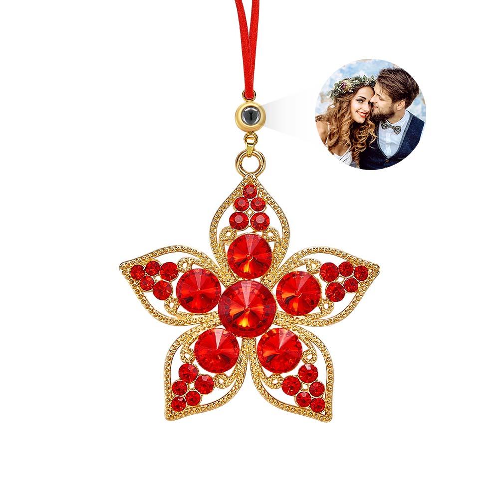 Personalisierte Fotoprojektionsornamente, Blumenornamente, Weihnachtsgeschenke Für Die Familie