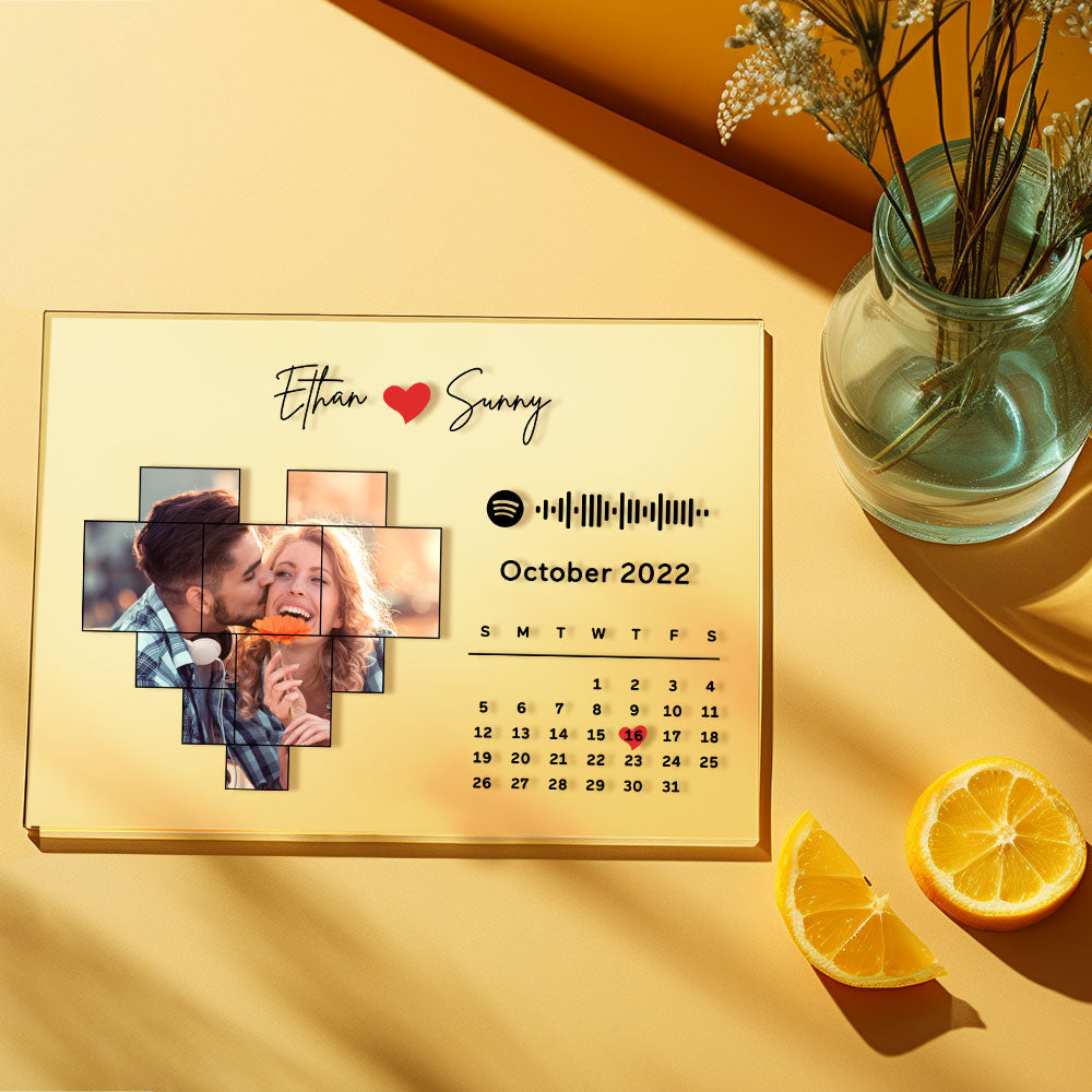 Benutzerdefinierte Spotify-plakette, Spotify-code, Song-dekor, Foto-dekor, Geschenk Für Paare - soufeede