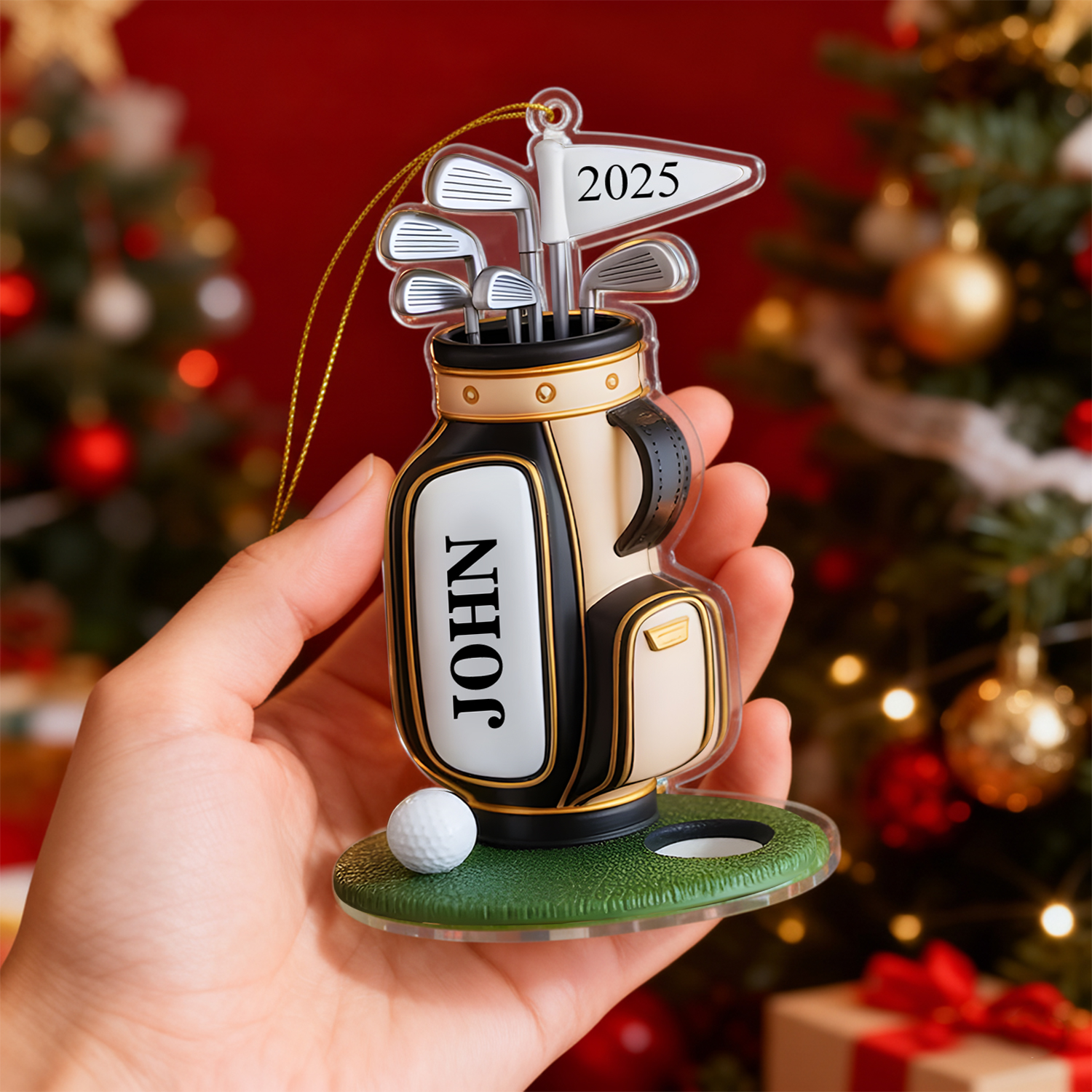 Golfbag-anhänger Mit Individuellem Namen, Weihnachtsgeschenk Für Golfliebhaber, Geschenk Für Golf-väter, Geschenk Für Profigolfer - soufeelde
