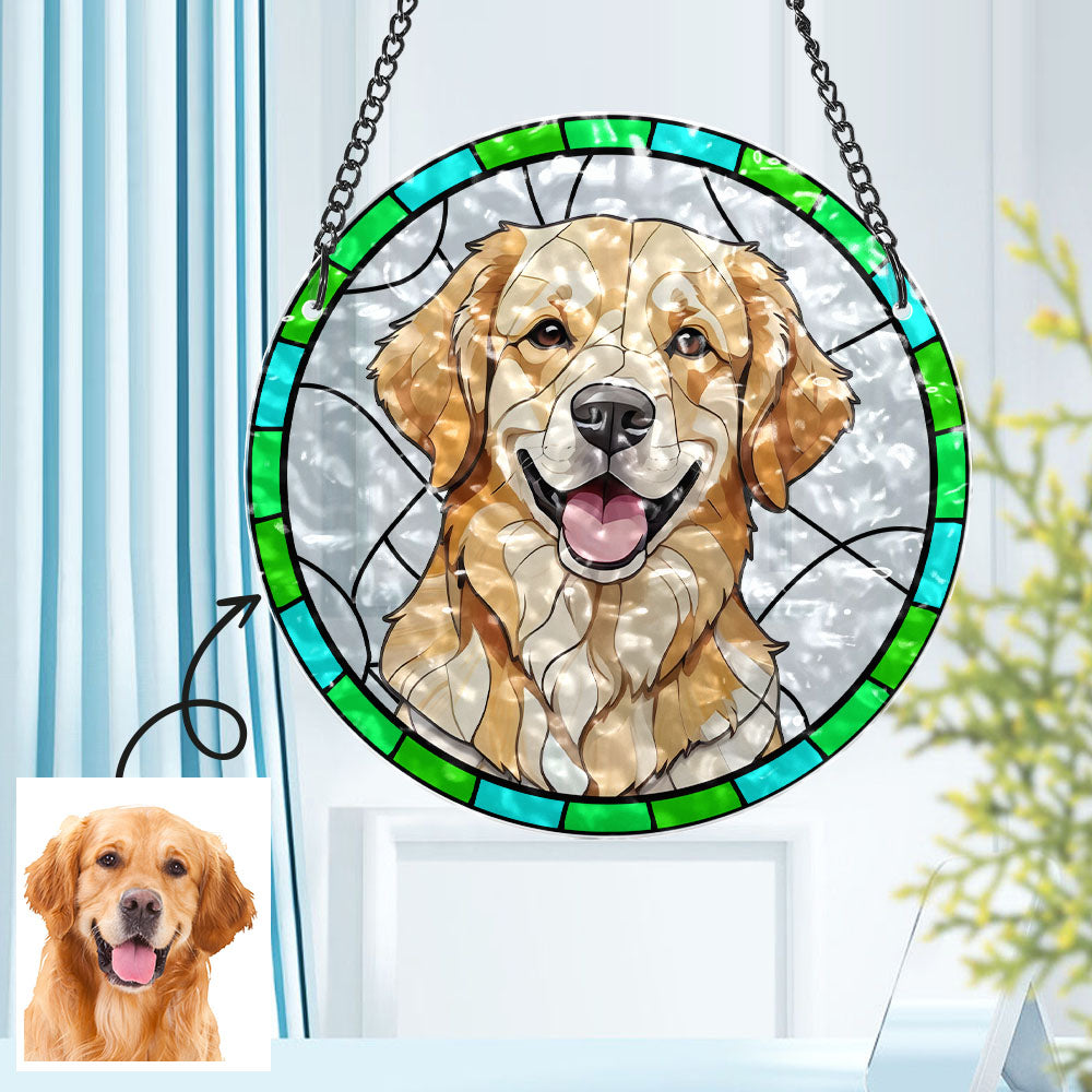 Individuelles Haustierportrait, Sonnenfänger, Haustier-gedenkdekoration, Geschenke Für Haustierbesitzer - soufeede