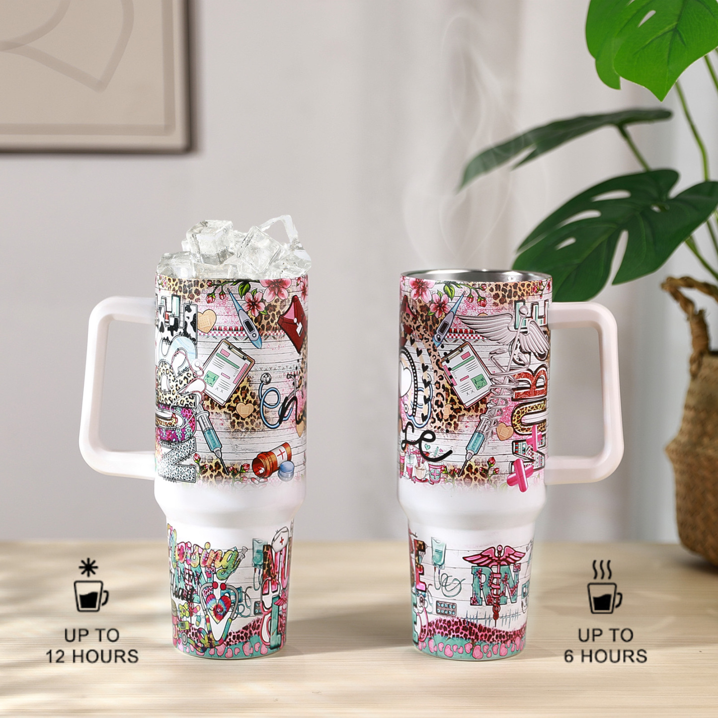 40 Oz Edelstahl-reisebecher, Krankenschwester-geschenke Für Frauen - soufeede