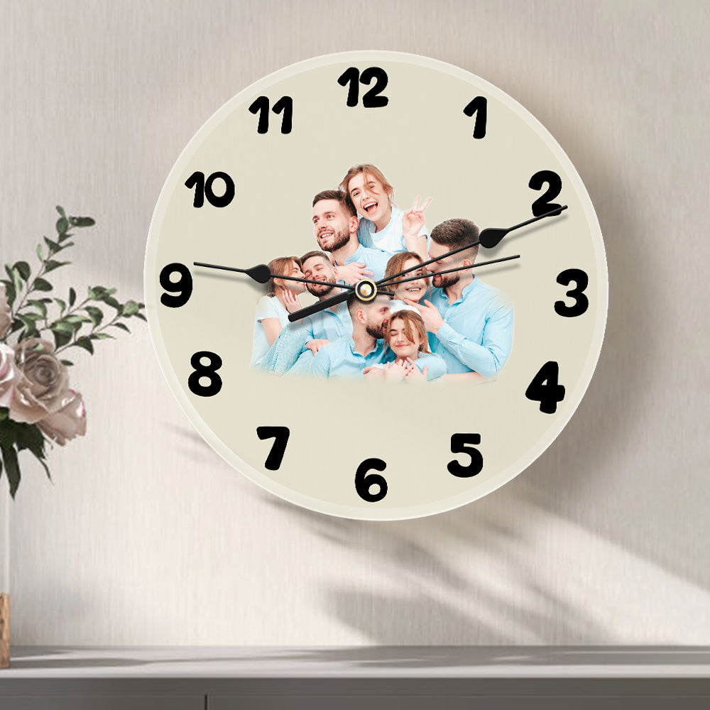 Personalisierte Fotouhr, Liebesgeschenke, 3–9 Fotos, Valentinstagsgeschenke - soufeede