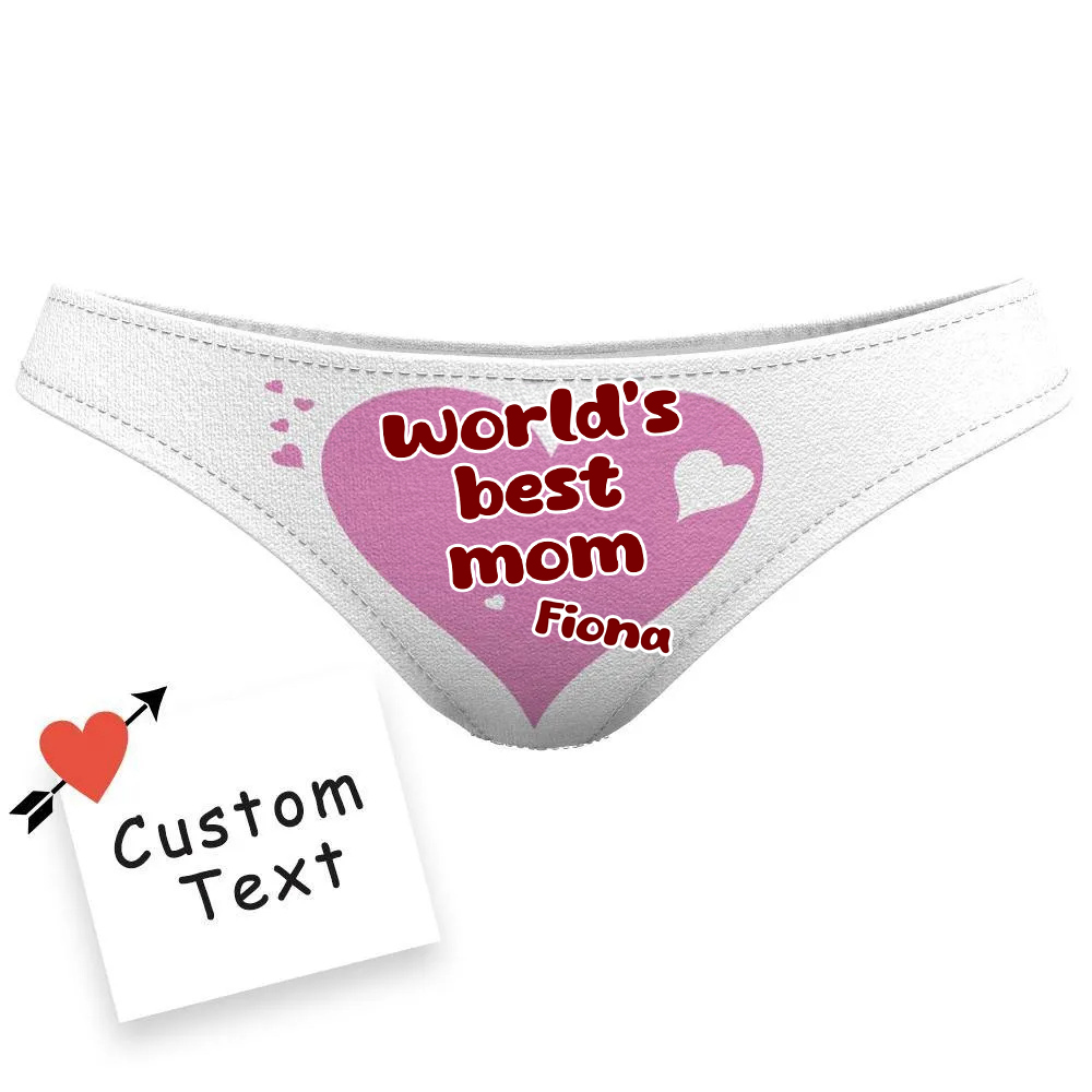 Custom Name Unterwäsche für Mama Unterwäsche Die beste Mutter der Welt!
