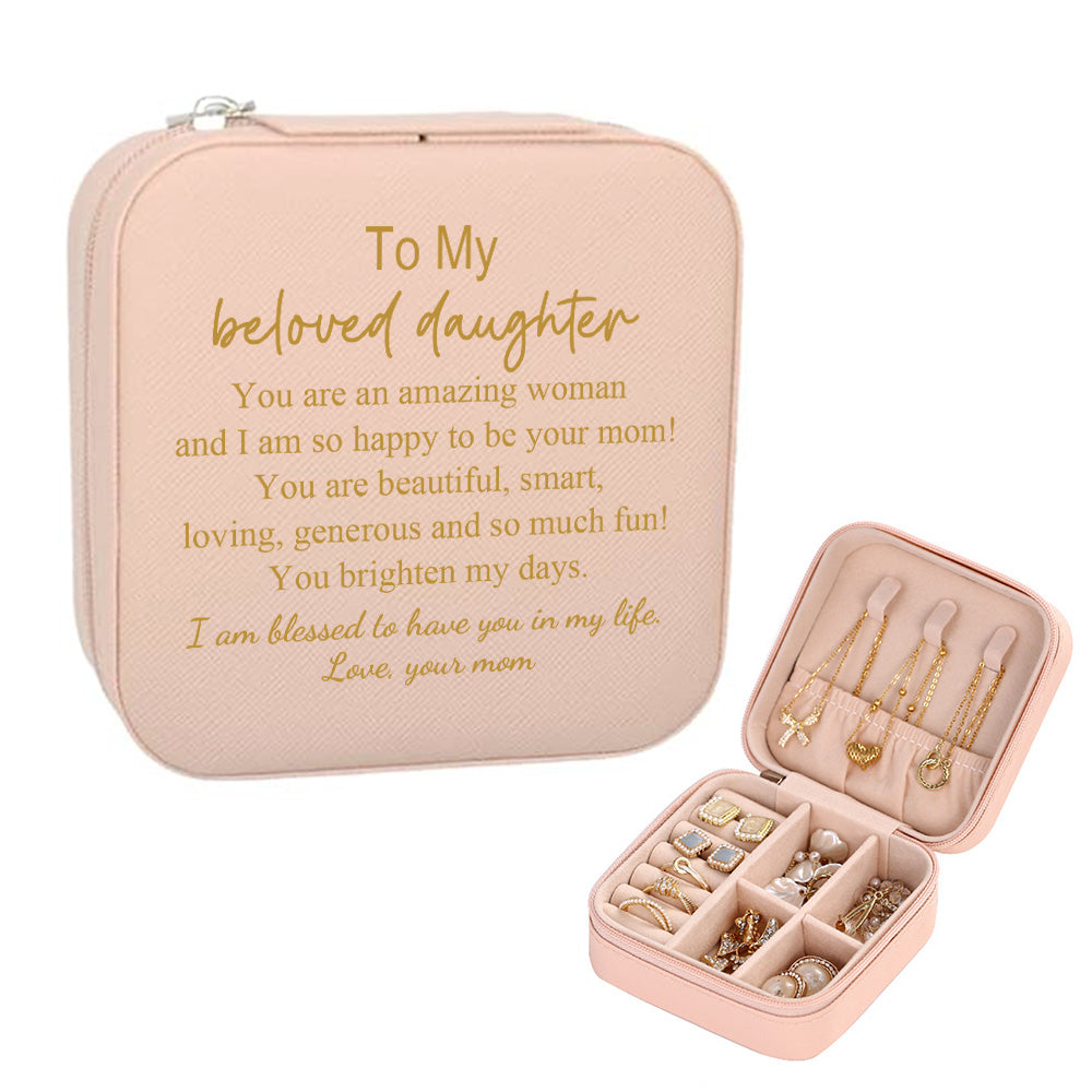 Personalisierte Schmuckschatulle, Individueller Schmuck-organizer, Aufbewahrungsgeschenk Für Tochter - soufeede