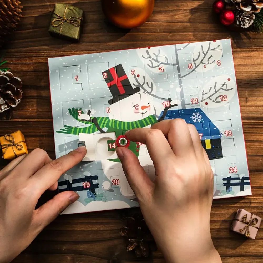 Weihnachten Projektion Schmuck Geschenk Schmuck Adventskalender 24 Kalender Countdown Projektion Schmuck Geschenkbox - soufeede