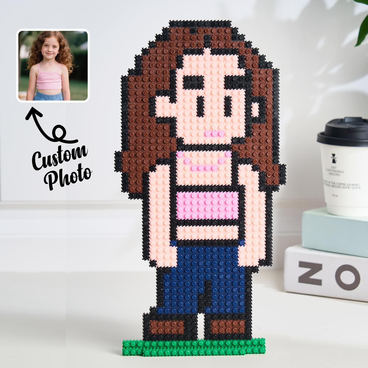 Personalisierte Foto Pixel Puzzle Ziegel Custom Mini Bausteine ​​spielzeug Diy Figuren Geschenk - soufeelde