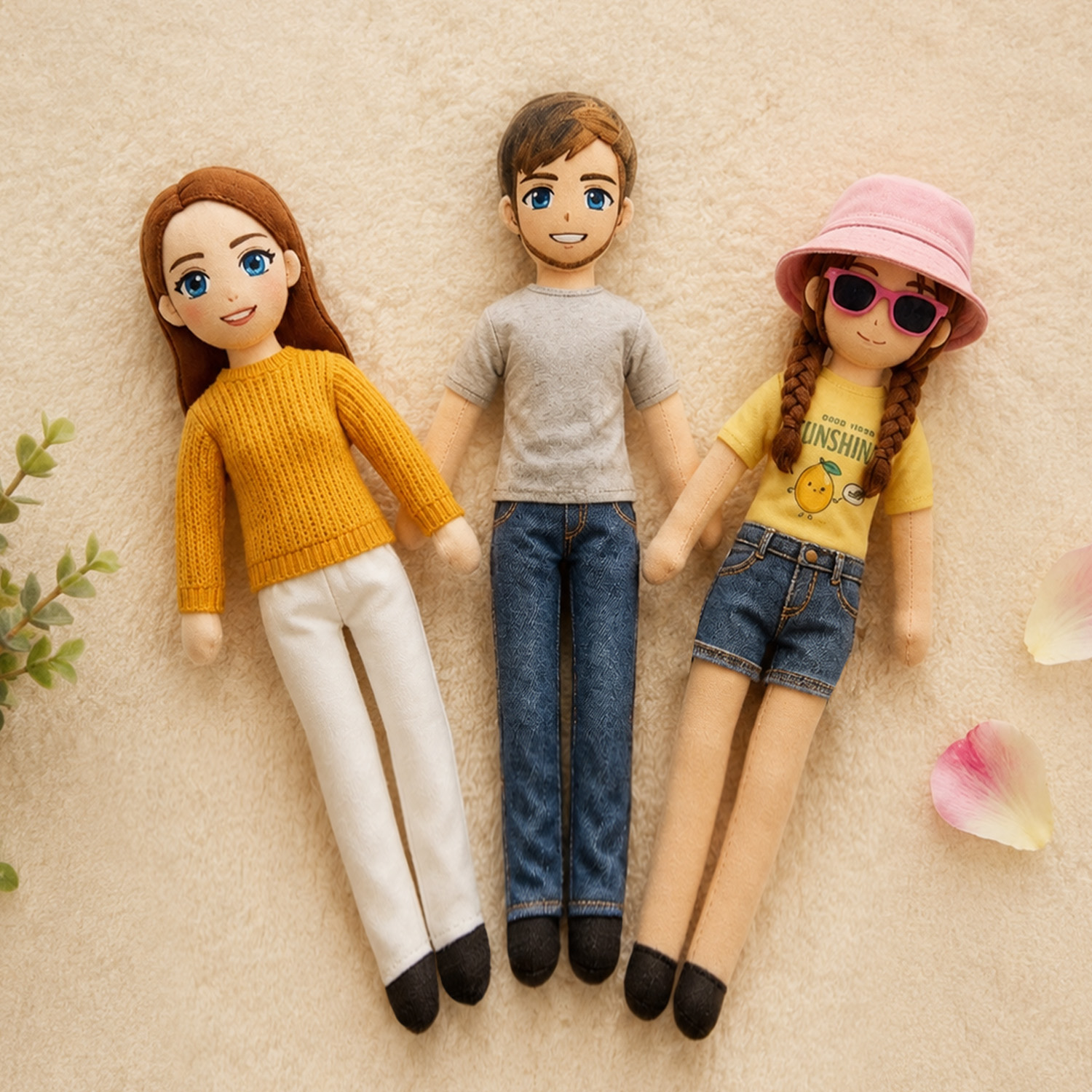 Benutzerdefinierte Mini-Me-Puppe Mit Beweglichem Körper – Benutzerdefinierte Puppengeschenke Für Freunde Benutzerdefinierte Hässliche Puppen Benutzerdefinierte Foto-Plüschtiere - soufeelde