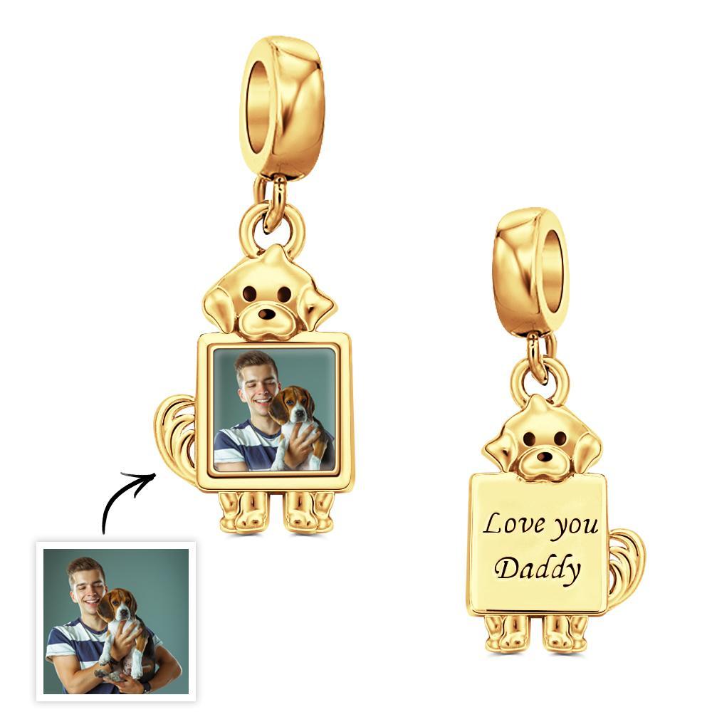 Personalisierter Foto-charm, Liebeshund, Niedliches Haustierbesitzer-geschenk - soufeede