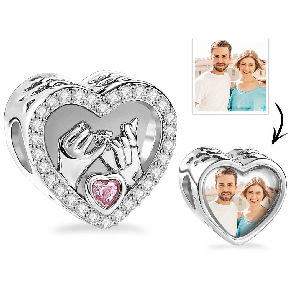 Personalisierter Foto-charm, Herz-liebes-haken, Geschenk Für Paare