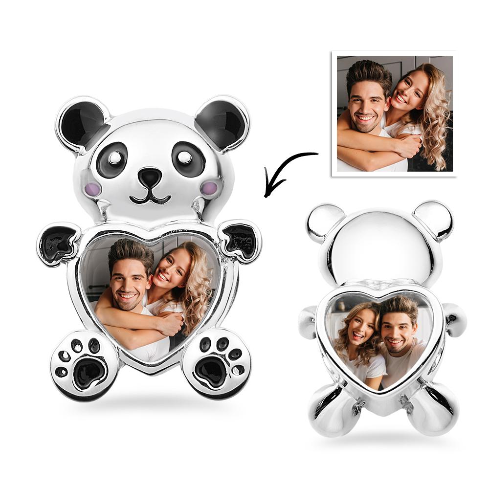 Personalisierter Foto-charm, Süßes Panda-geschenk Für Die Familie - soufeede