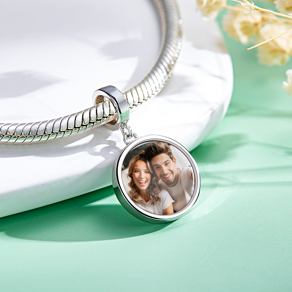 Personalisiertes Foto-charm-swing-paar-geschenk