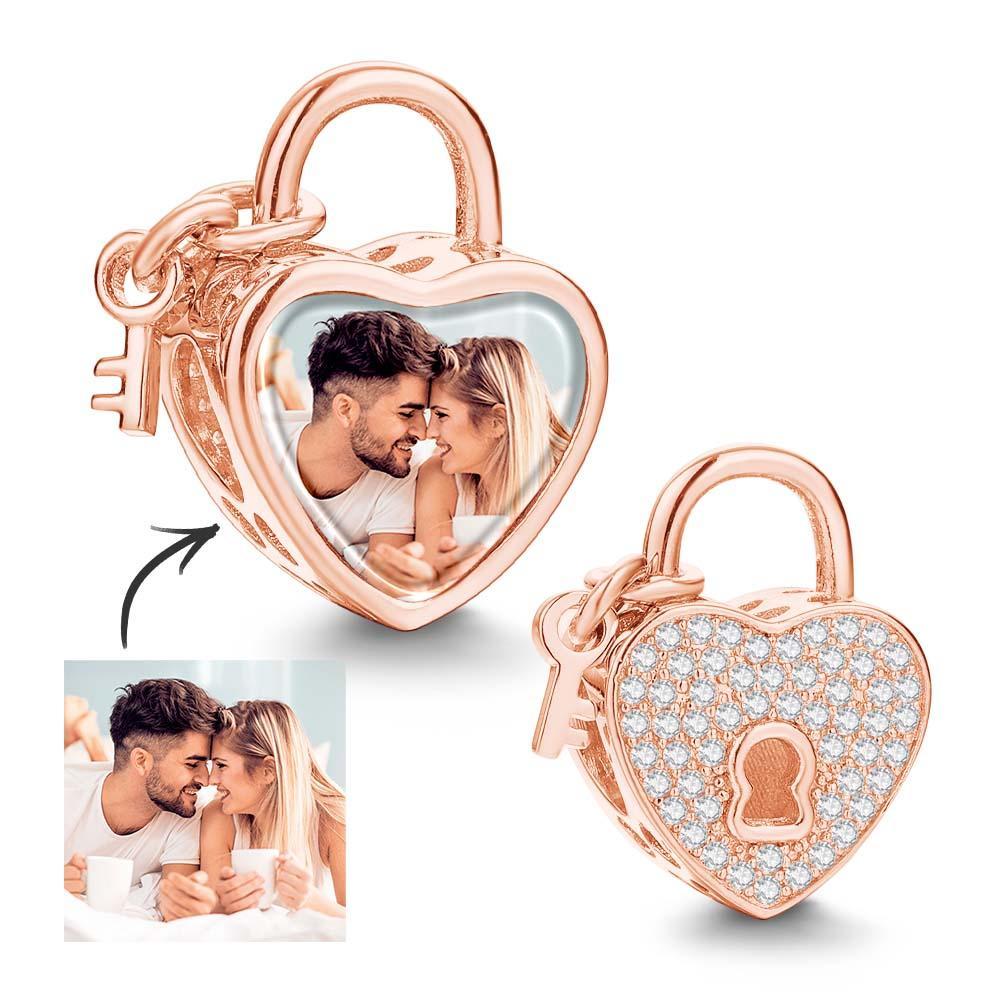 Personalisierter Foto-charm, Liebesherz-schlüsselanhänger, Einzigartige Geschenke Für Sie - soufeede