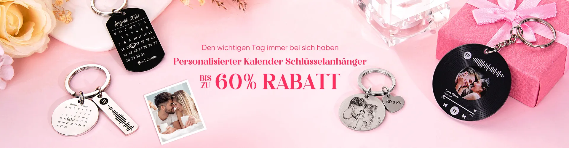 Der personalisierte Valentinstags-Kalender-Schl...