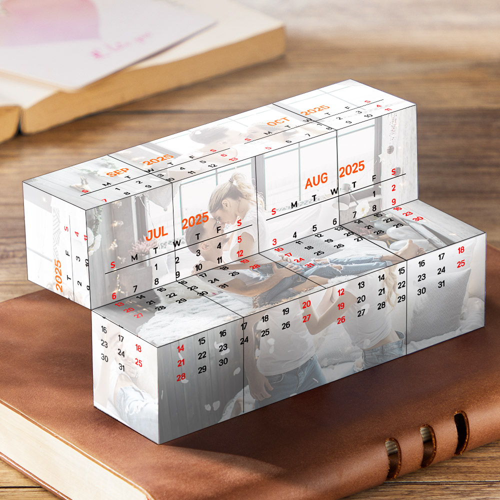 Benutzerdefinierter Kalender Foto Rubic's Cube Personalisierte Infinity Photo Folding Cube Jubiläumsgeschenke