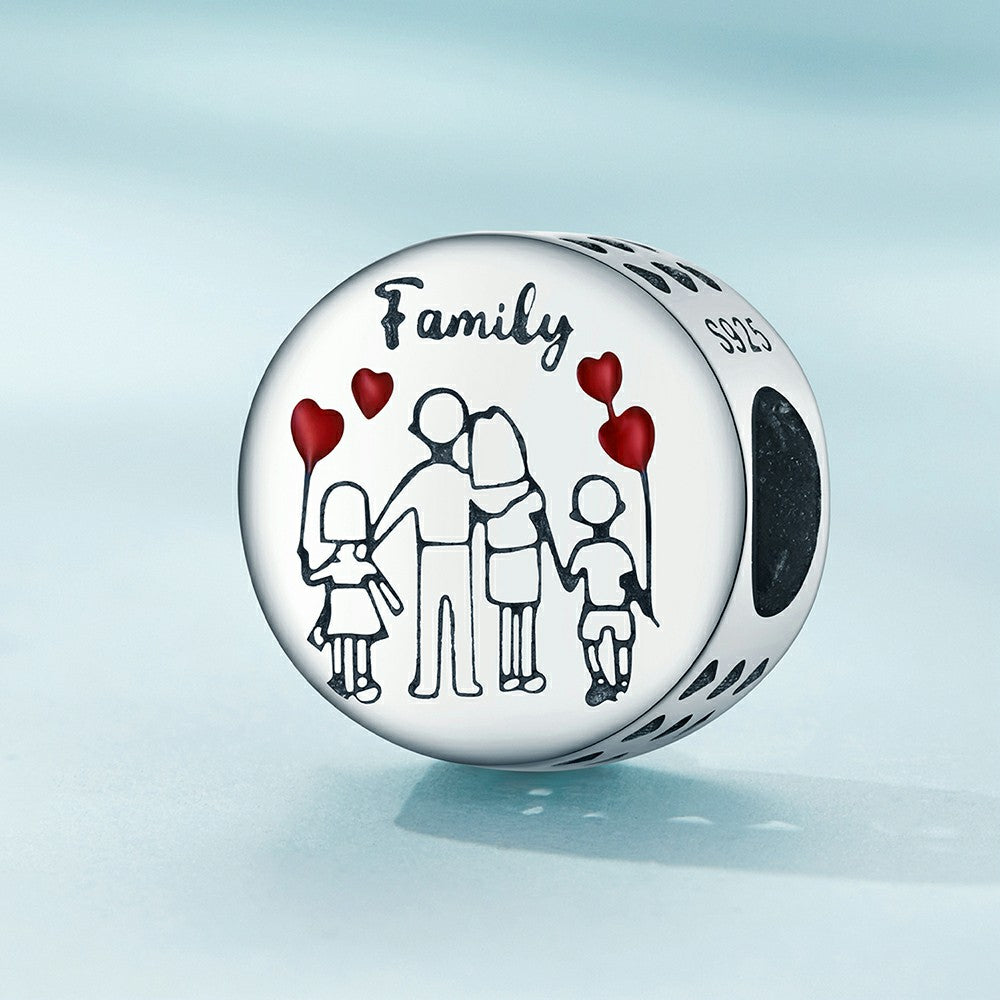 Home Emaille-Charm 925 Sterling Silber dy1326