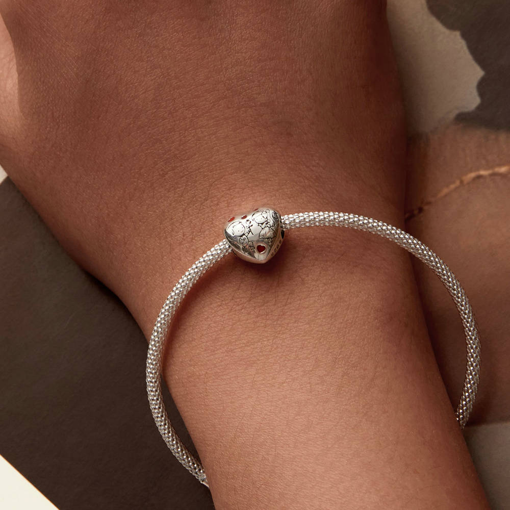 Emaille-anhänger Für Kleine Jungen Und Mädchen, Silberne Valentinstagsgeschenke - soufeede
