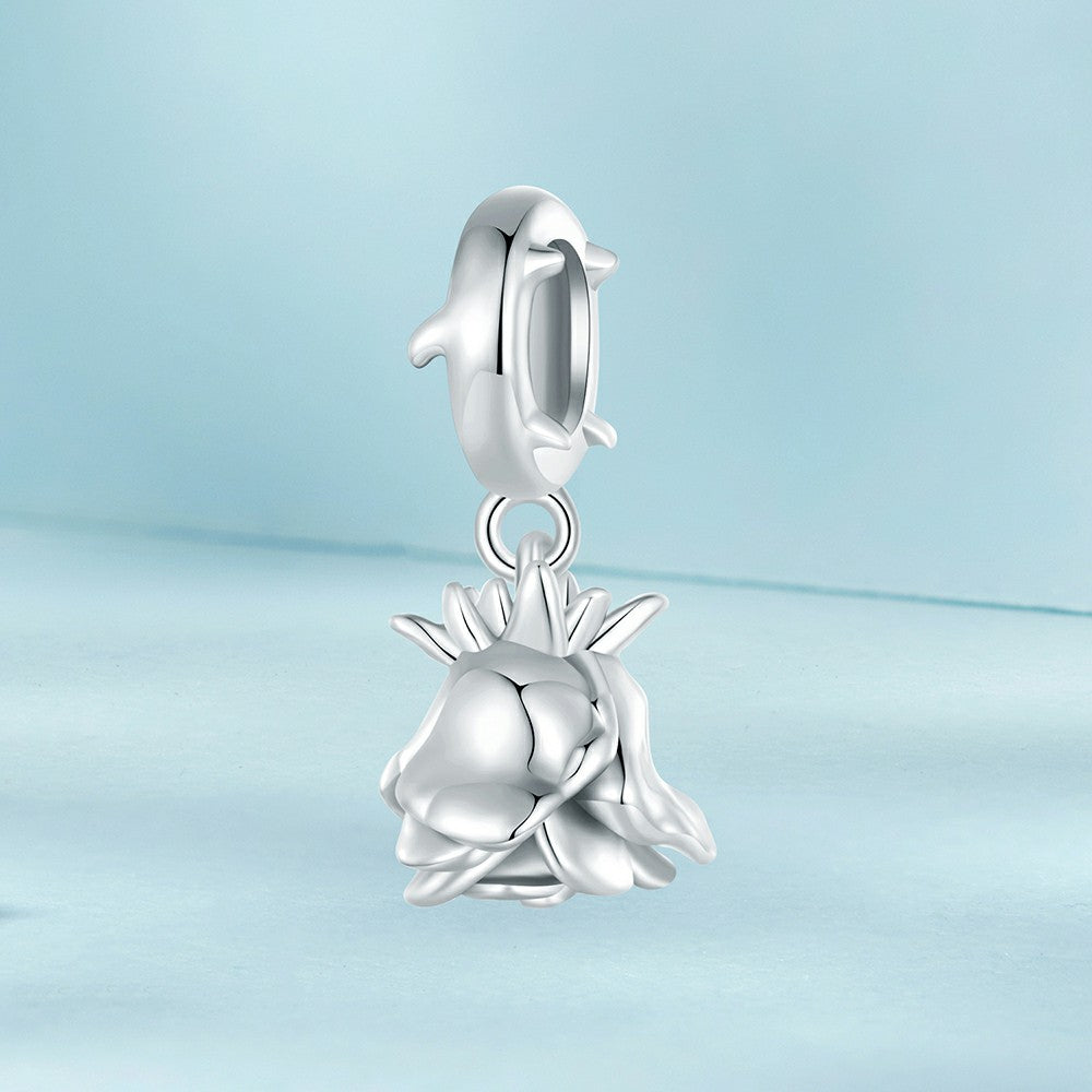 Wunderschöner Rosenanhänger aus 925er Sterlingsilber FJ1428