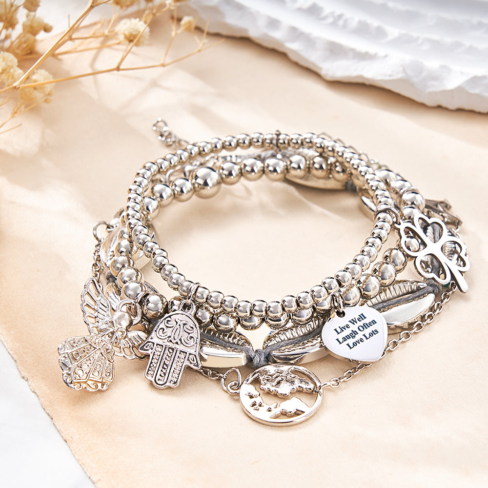 Individuell Graviertes Armband Aus Metall, Einzigartiges Geschenk - soufeede