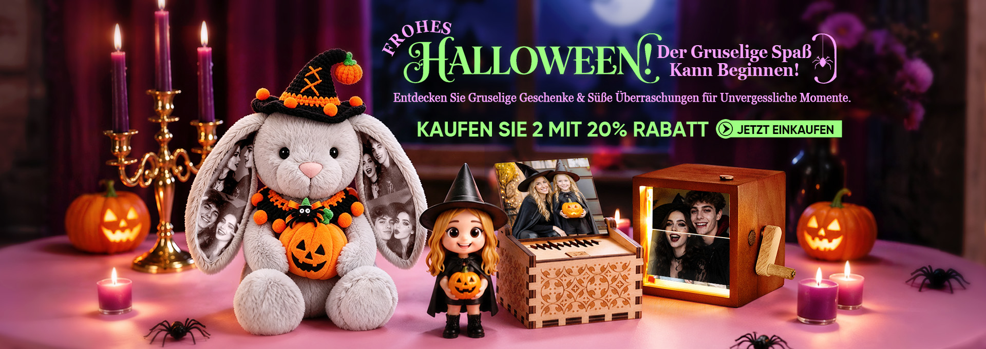 Feiern Sie Halloween mit gruseligen Geschenken,...