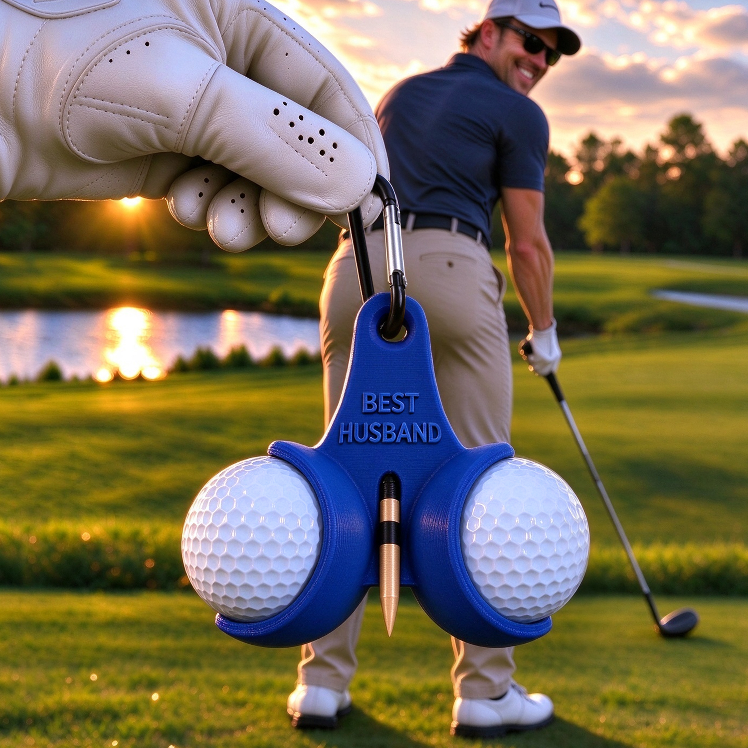 Personalisierter Golfball-Halter – Lustiger, Individueller 3D-gedruckter Golf-Tee- Und Ball-Organizer - soufeelde