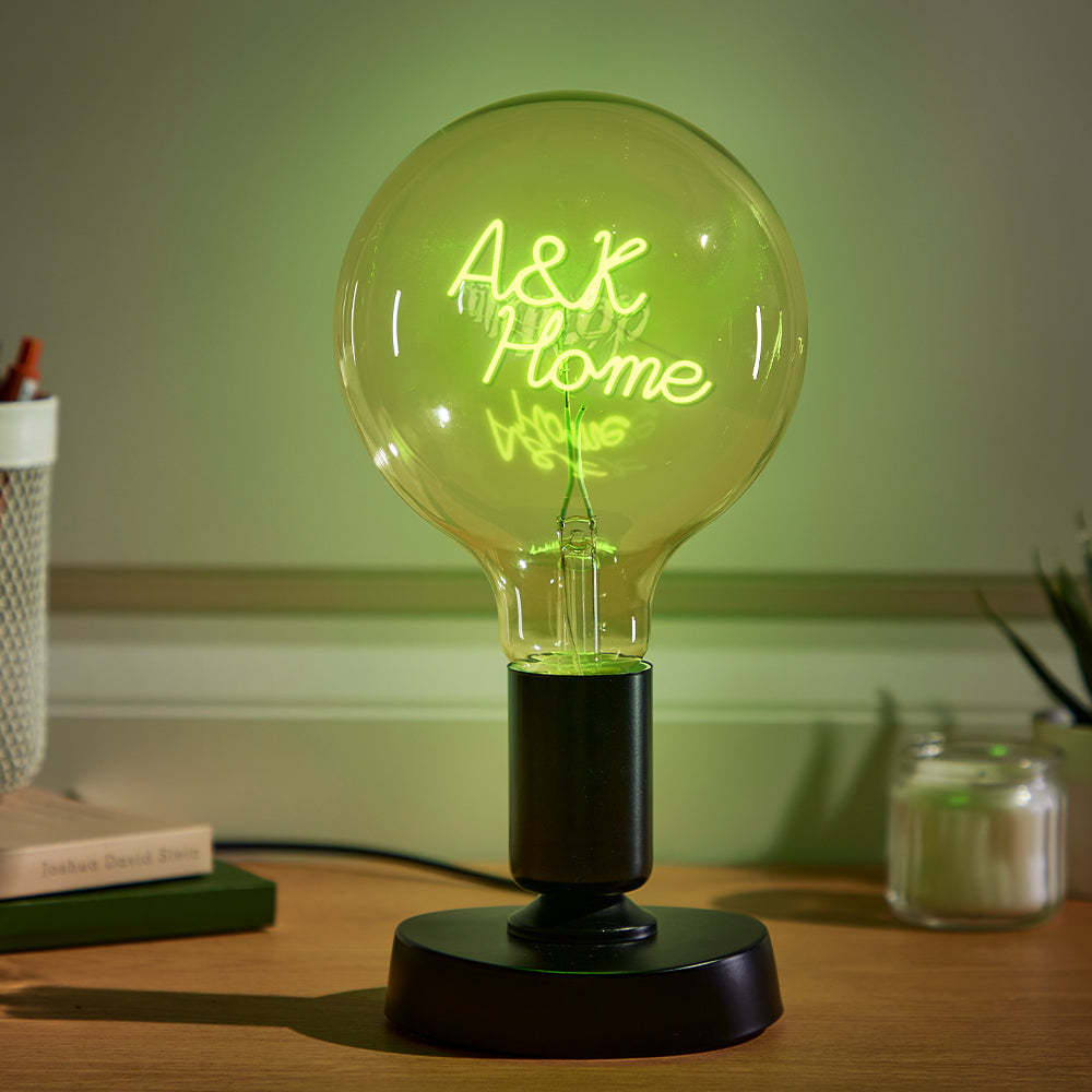 Benutzerdefinierte Text Vintage Edison Led Filament Modellierung Lampe Weiche Glühbirnen Dekorative Warme Gelbe Licht Led - soufeede