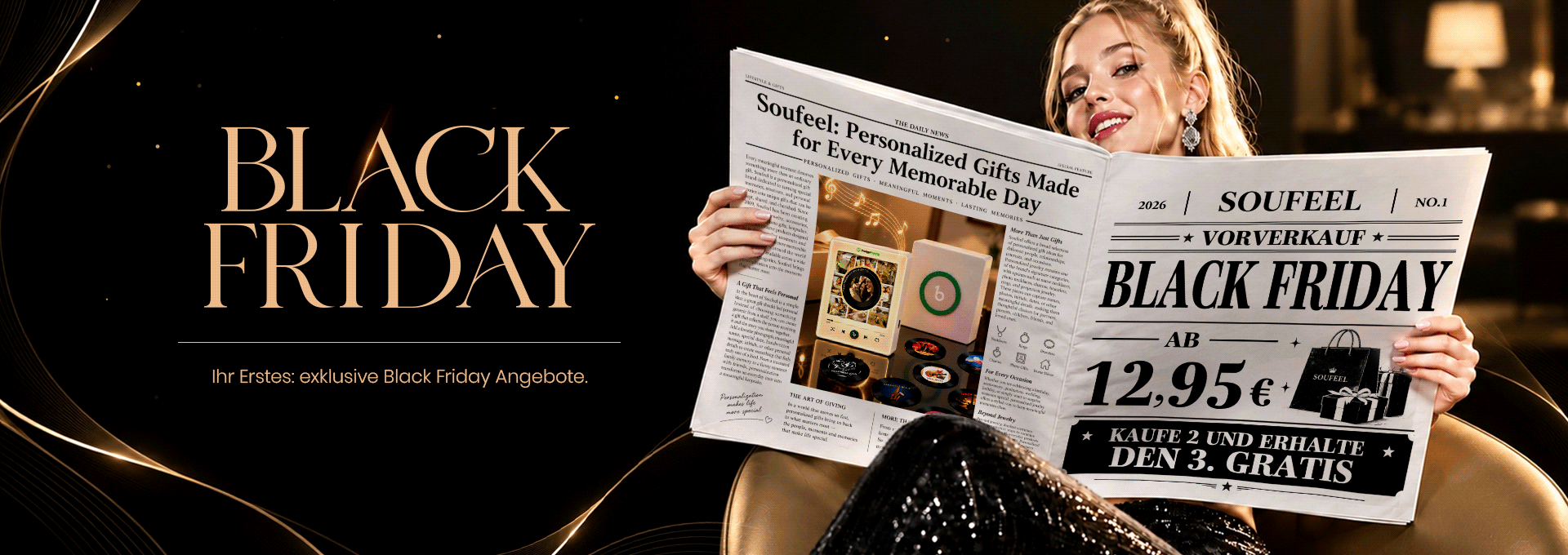 Feiern Sie den Black Friday mit personalisierte...