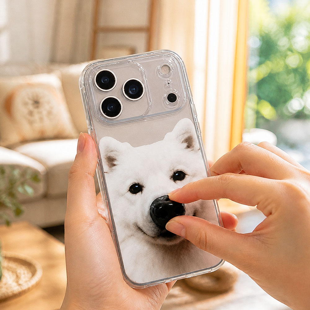 Personalisierte Handyhülle Mit Haustierfoto – Hunde- Und Katzenhülle Mit Quetschnase, Niedliche Interaktive Hülle Für IPhone 14-17 - soufeelde