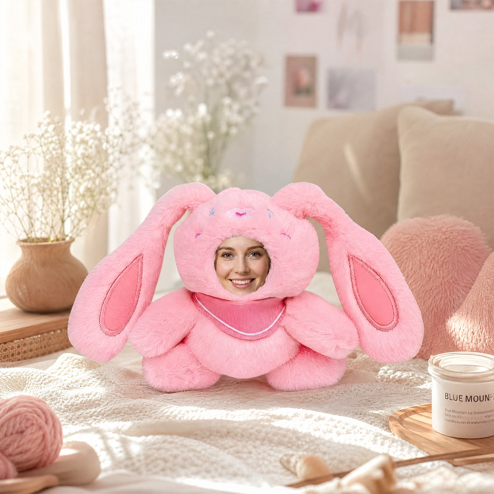 Personalisierter Plüsch-Schlüsselanhänger Mit Herausziehbarem Gesicht – Individueller Foto-Taschenanhänger, Lustiges Geschenk Für Freunde - soufeelde