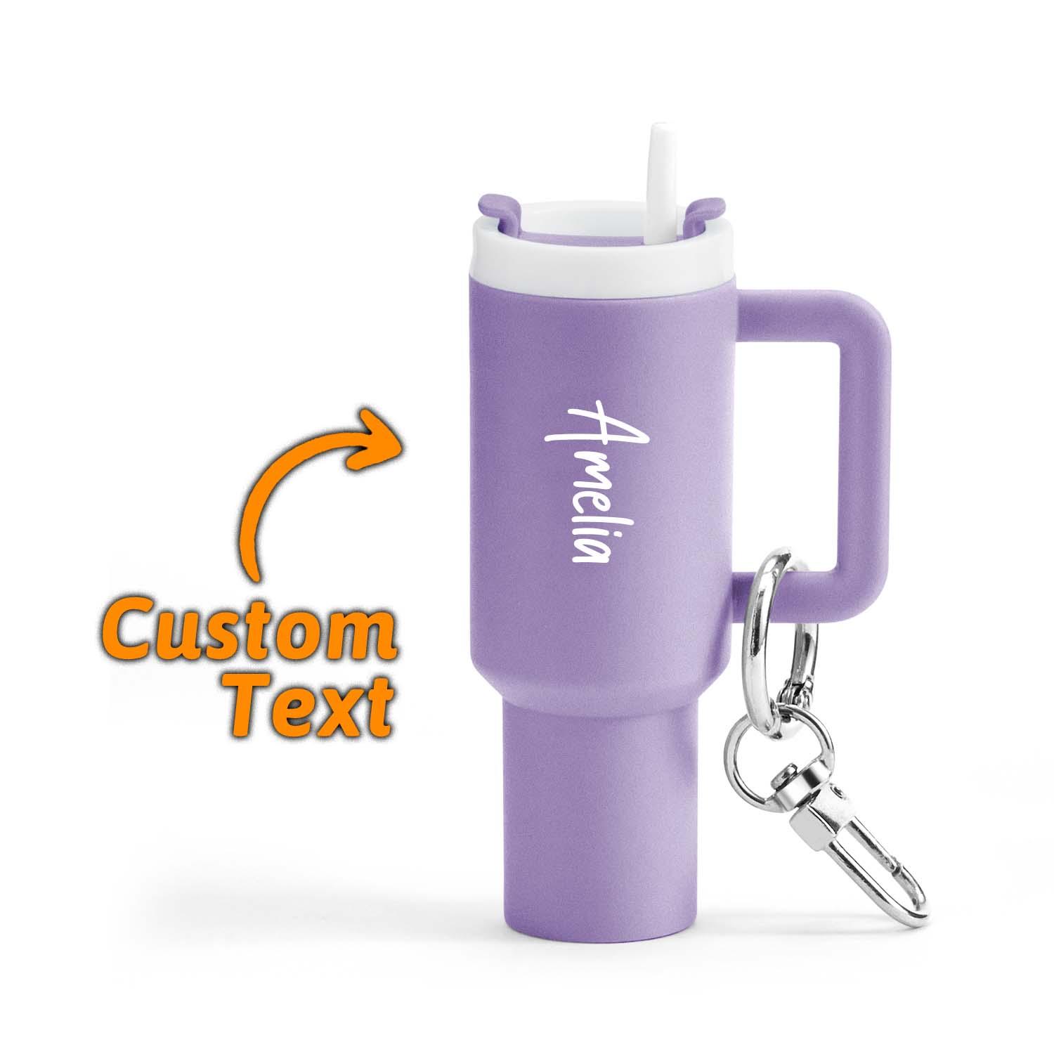 Personalisierter Schlüsselanhänger, Benutzerdefinierter Schlüsselanhänger, Namensschlüsselbund, Chapstick-halter, Mini-schlüsselbund Für Autoschlüssel - soufeelde