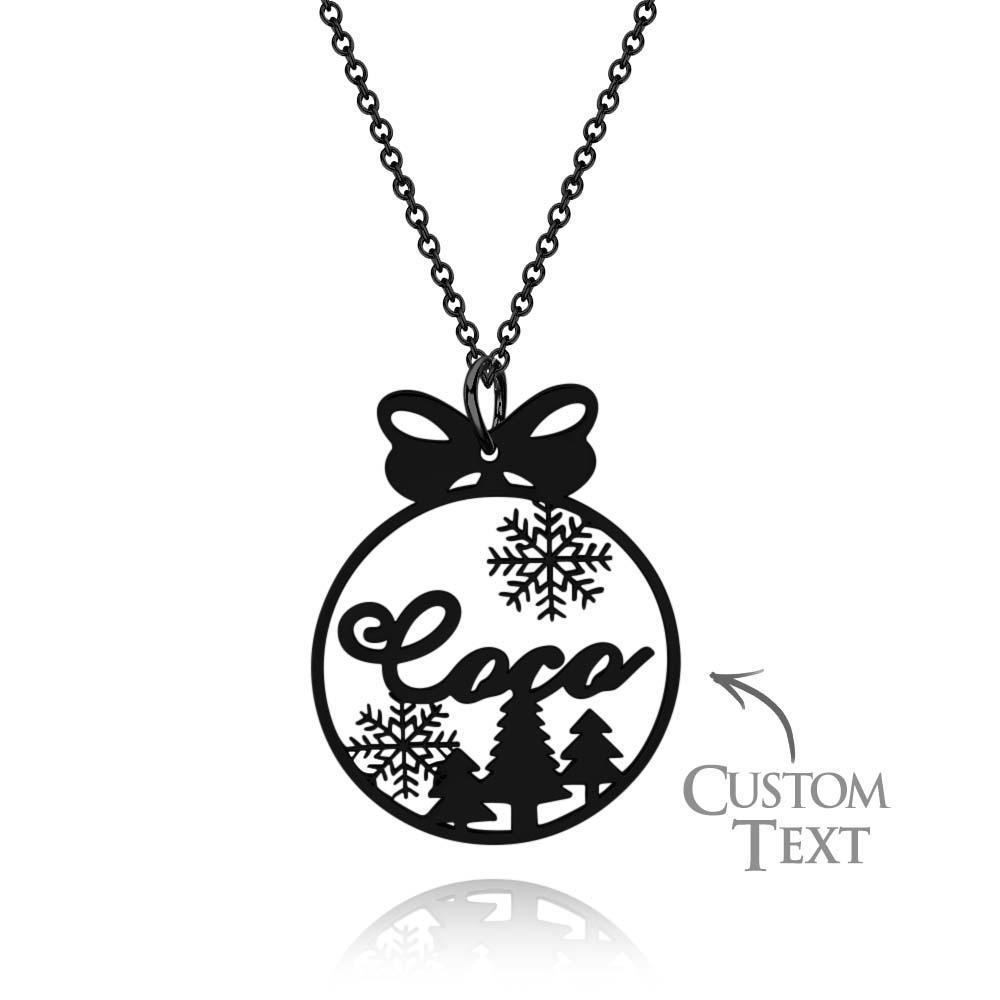 Personalisierte Weihnachtsbaum-namenskette, Geschenk Für Sie - soufeede