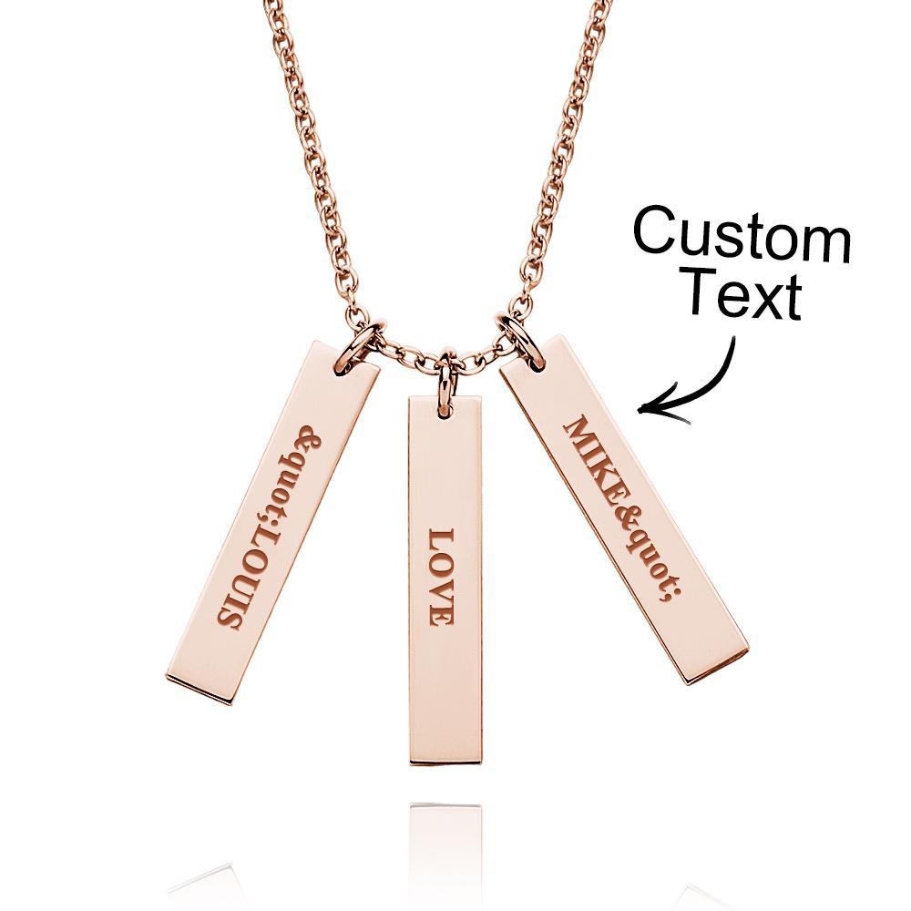 Individuell Gravierte Halskette, Winziger Personalisierter Baranhänger, Kreative Geschenke - soufeede
