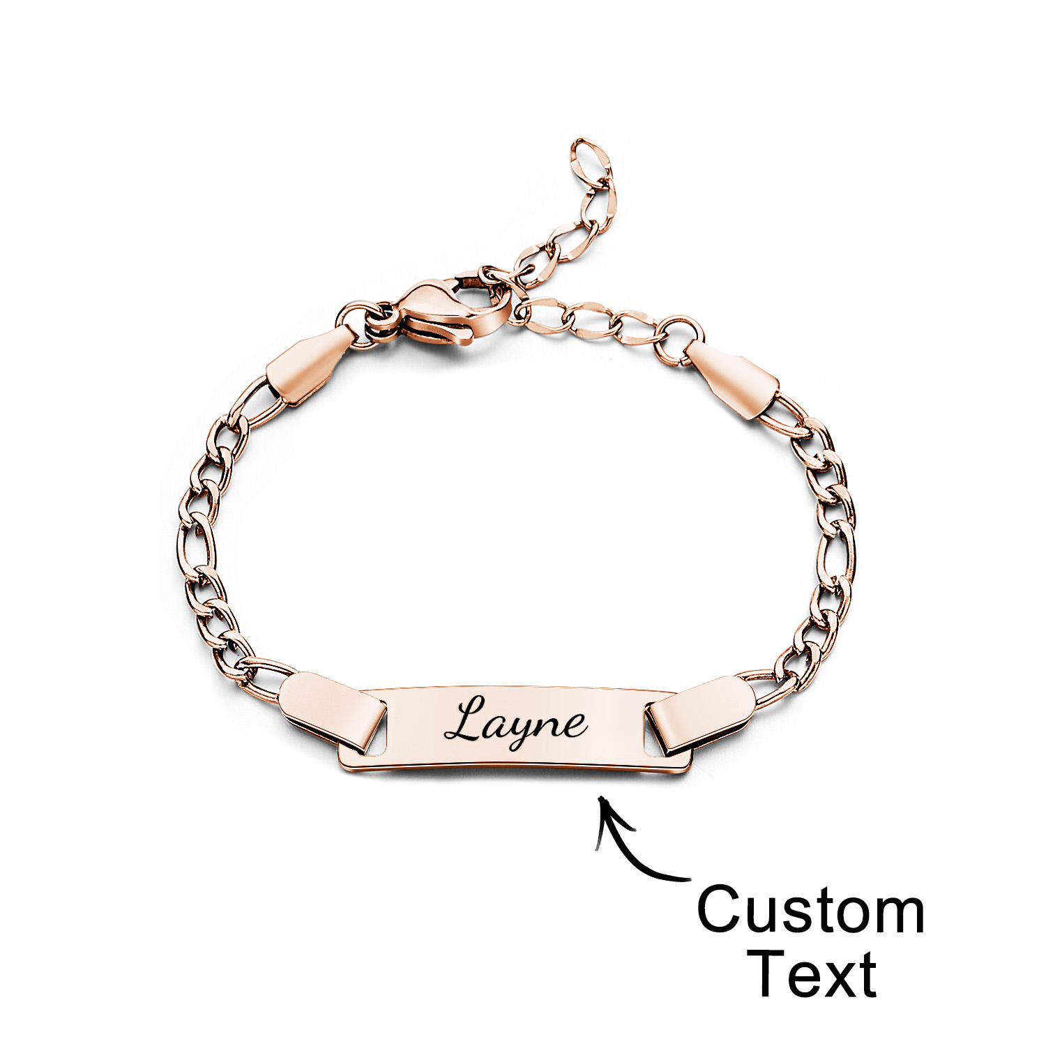 Baby-namensarmband Edelstahl Baby Kleinkind Kind Id Armband Mädchen Junge Geburtstagsgeschenk - soufeelde