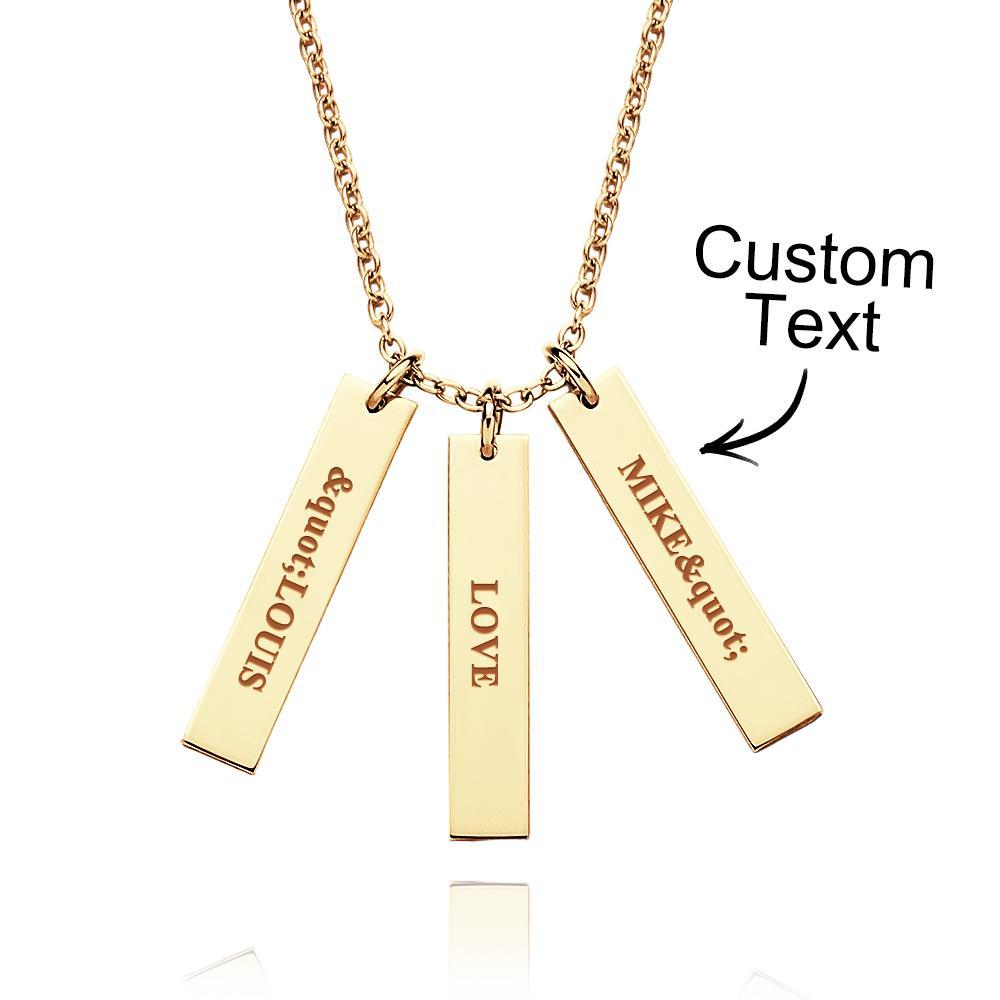 Individuell Gravierte Halskette, Winziger Personalisierter Baranhänger, Kreative Geschenke - soufeede