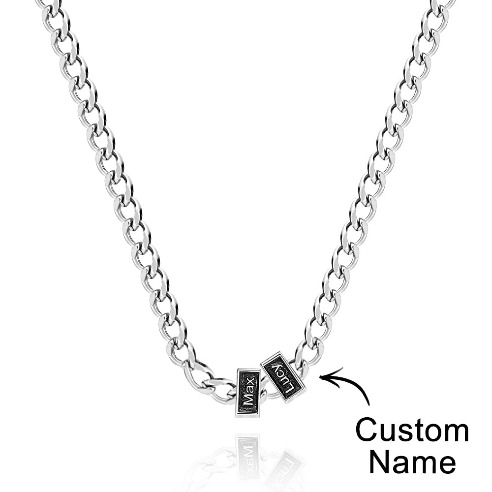 Gravierbare Kubanische Gliederkette, Personalisierte Namenskette, Geschenk Für Ihn - soufeede