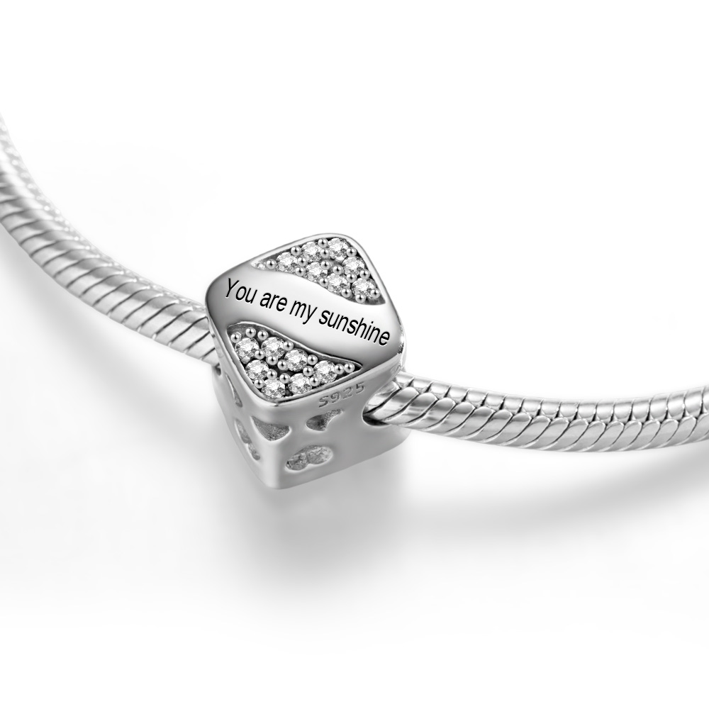 Personalisierte Foto-charms, Individuelle Bild-perle, Passend Für Original-charm-perlen, Armband, Individueller Name Und Text, Party-schmuck - soufeede