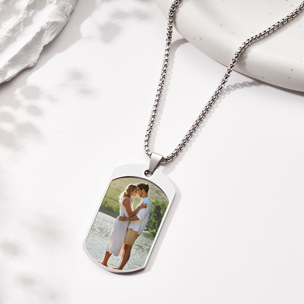 Benutzerdefinierte Foto Halskette Erzengel Saint Michael Schmuck Anhänger - soufeede