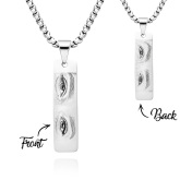 Personalisierte Augen Foto Halskette Doppelseitige Personalisierung Foto Auge Halskette Sie Und Ihn/sie