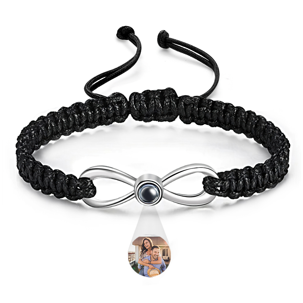 Kundenspezifisches Projektions-foto-armband Kreative Einfache Geschenke Für Paare