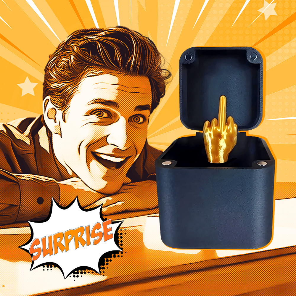 Personalisierter Text „mittelfinger In Einer Box“ – Mittelfinger-überraschungsgeschenkbox, Nur Für Sie Als Mittelfinger-geschenk - soufeede