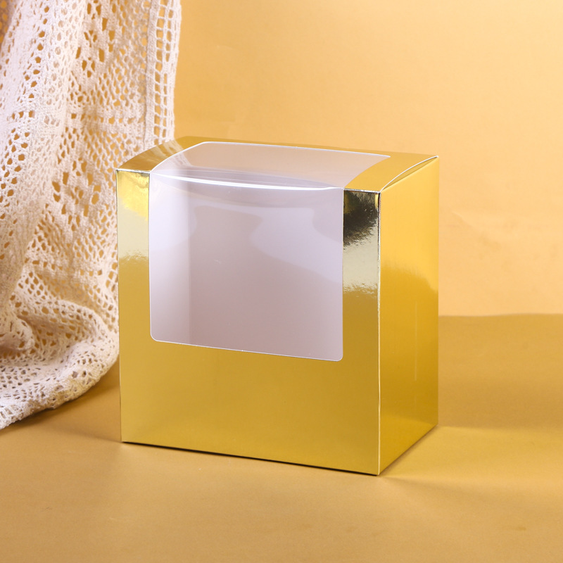Goldene Schachtel 19,5 Cm * 19,5 Cm * 12 Cm - soufeelde