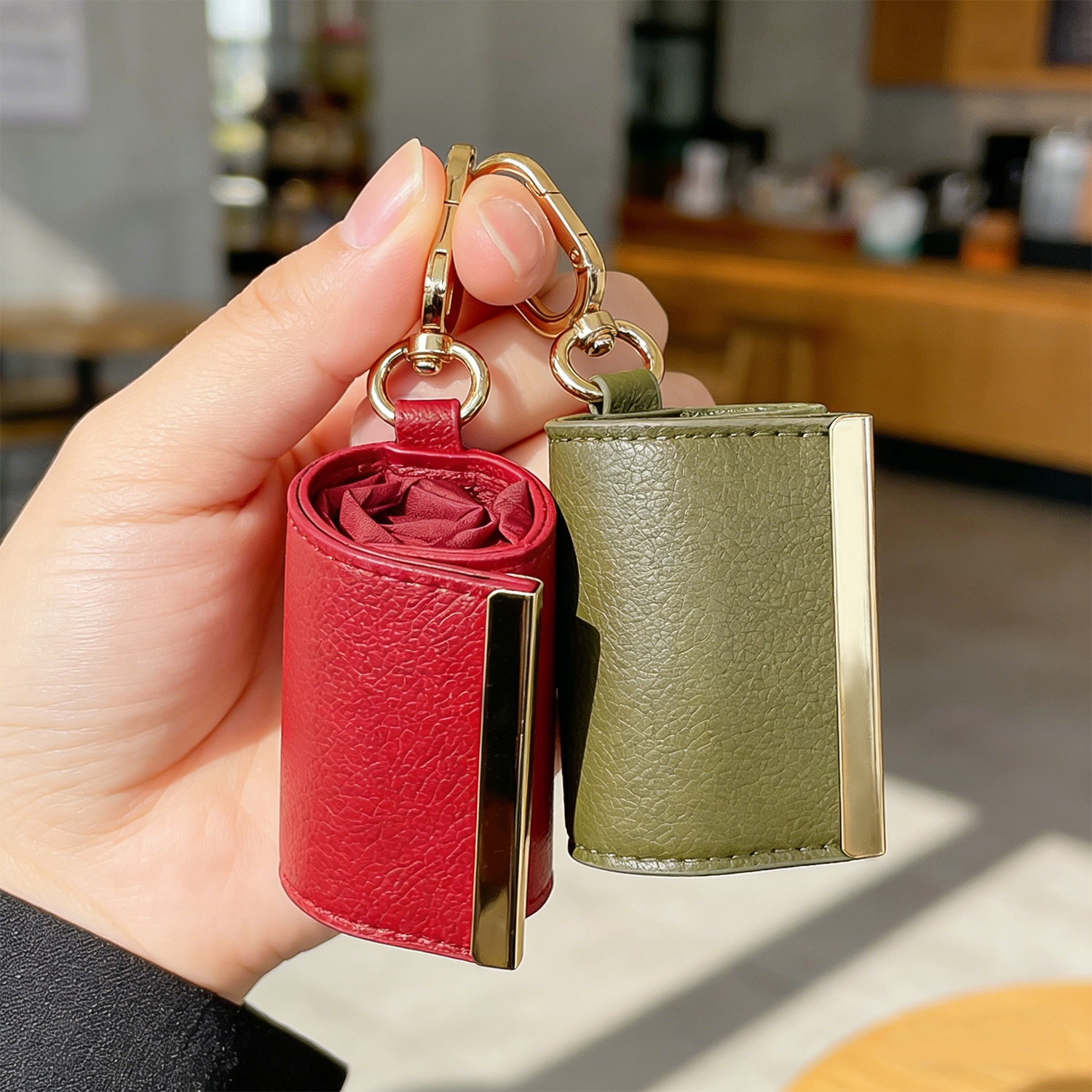 Faltbare Tragetasche Mit Schlüsselanhänger, Wiederverwendbare Öko-einkaufstasche, Kompaktes Und Tragbares Reiseaccessoire - soufeelde