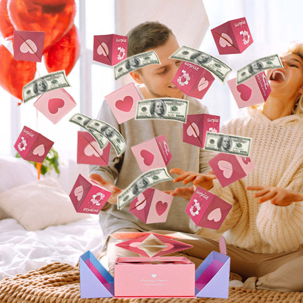 Diy-überraschungsgeschenkbox-explosion Für Geld-cash-pop-up-geschenkbox Für Liebhaber - soufeede