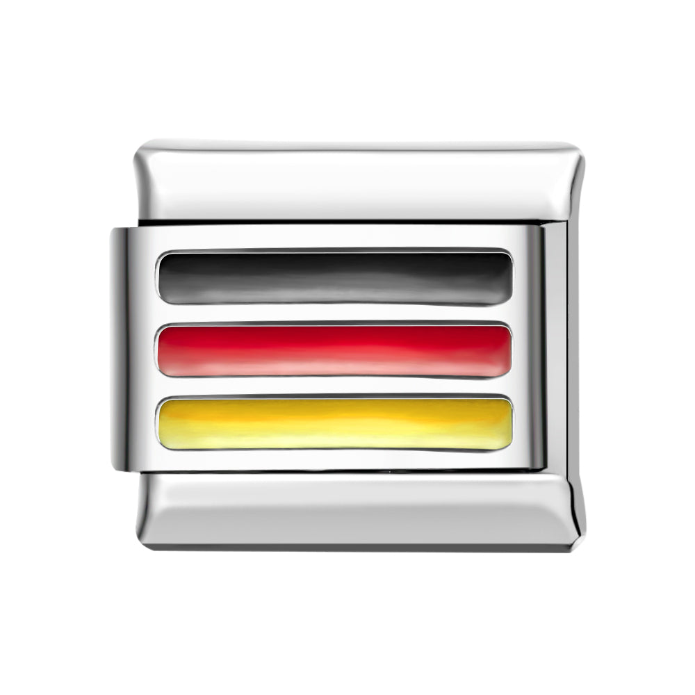 Italienischer Charm Mit Deutschland-flagge Für Italienische Charm-armbänder Composable Link - soufeede
