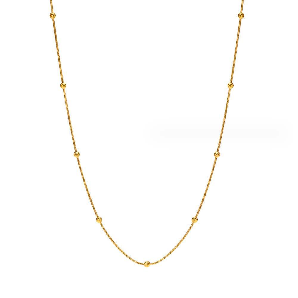 Goldkette Für Frauen, Minimalistische Kette, Zierliche Und Dünne Halskette - soufeede