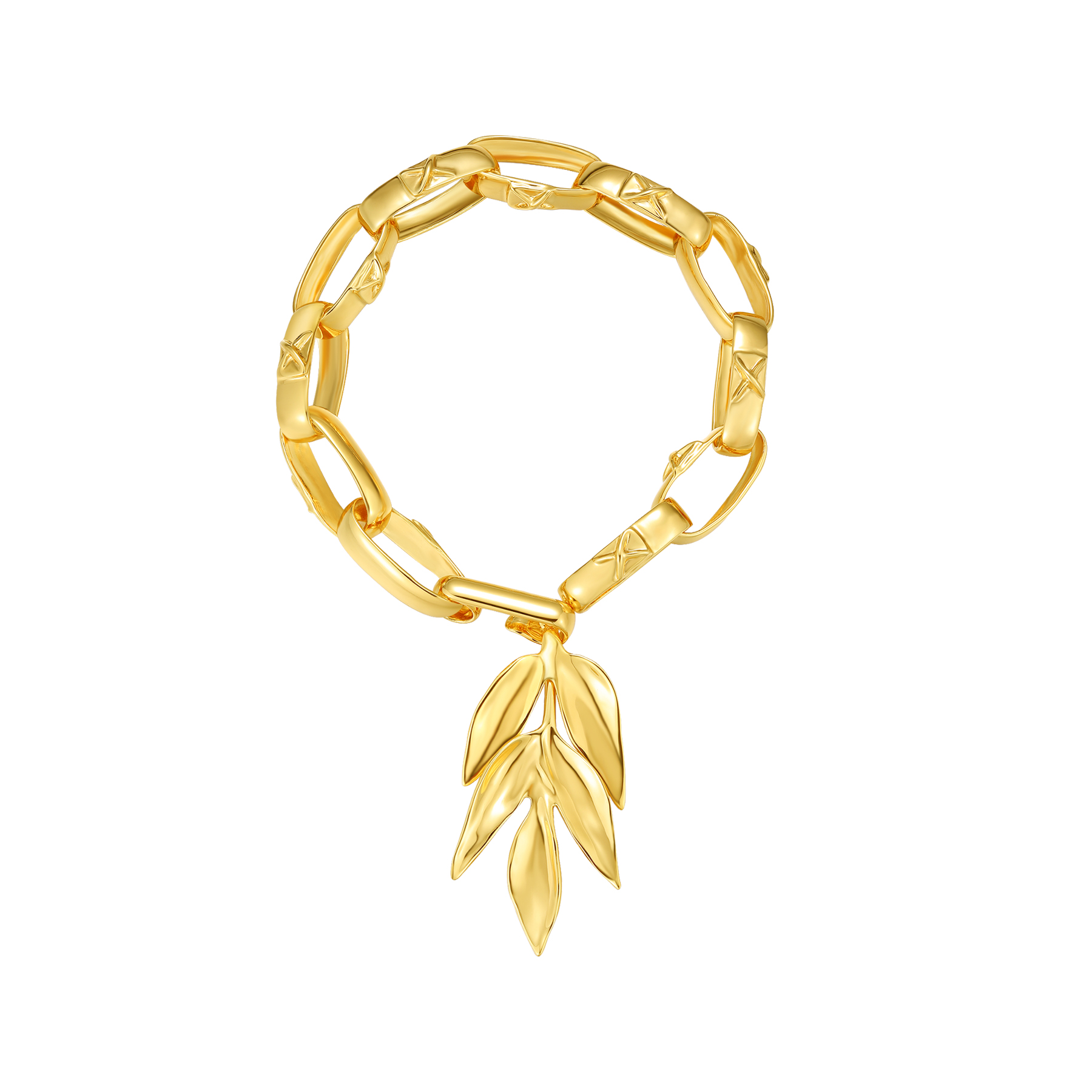 Bambus-kollektion, Gewebtes Armband In Bambusform - soufeede