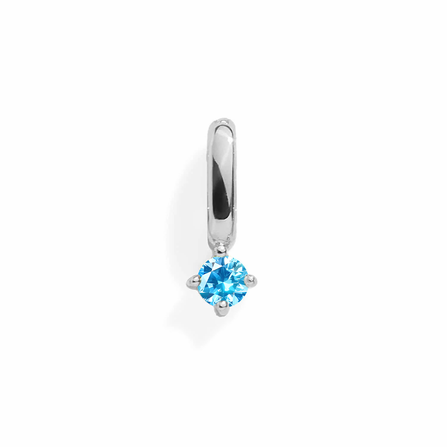 Aquamarin-anhänger – Silber