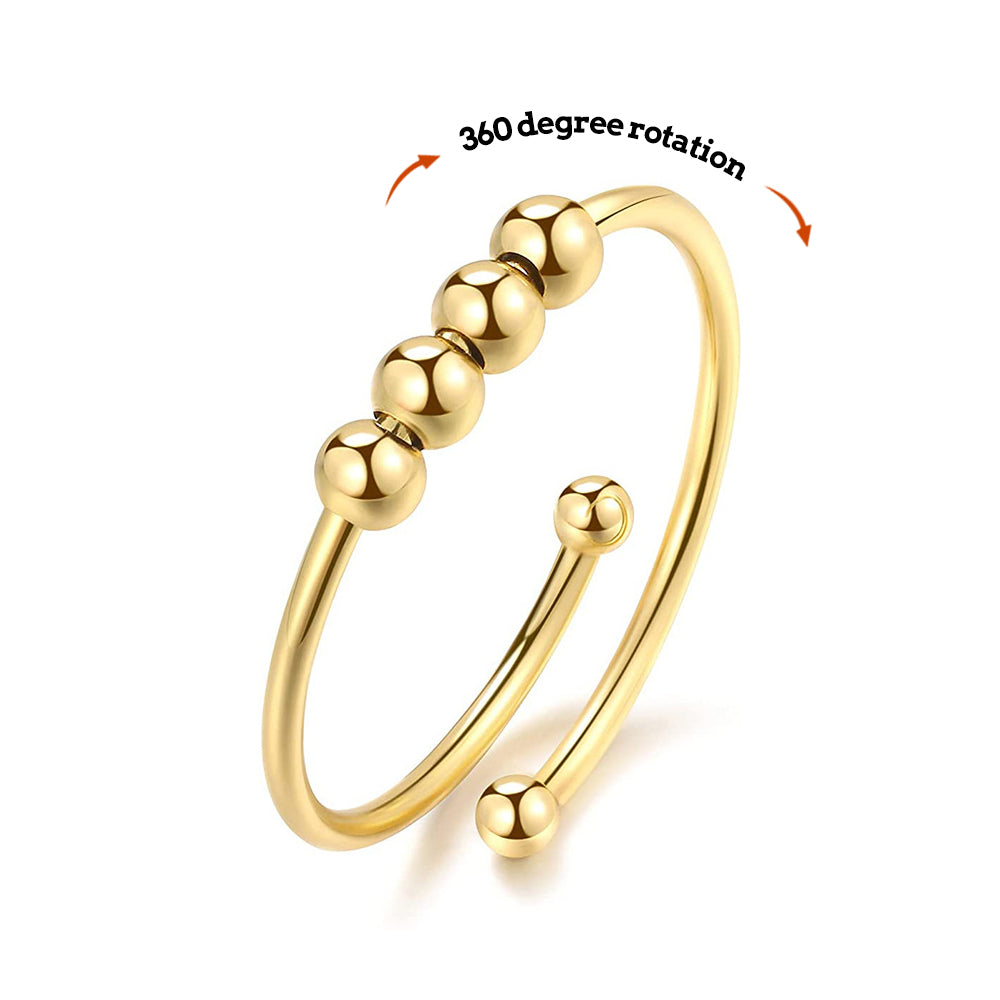 Angstring, Angstlinderung, Dekompression, Verstellbarer Ring, Schmuck, Geschenk - soufeede