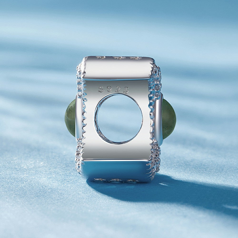 Temperaturverfärbung Diamant-Mond-Anhänger 925er Sterlingsilber xs1981