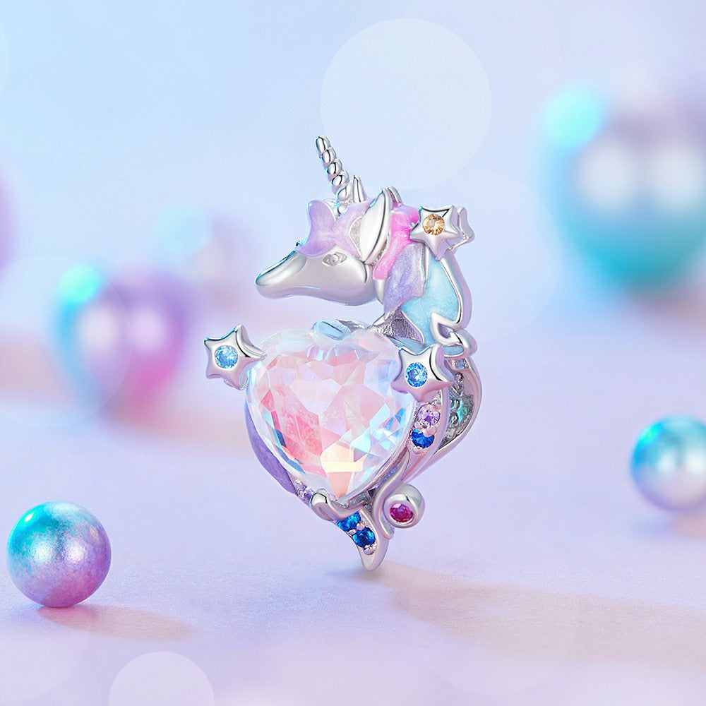 Fantasie-Einhorn-Charm, 925er Sterlingsilber, xs1994