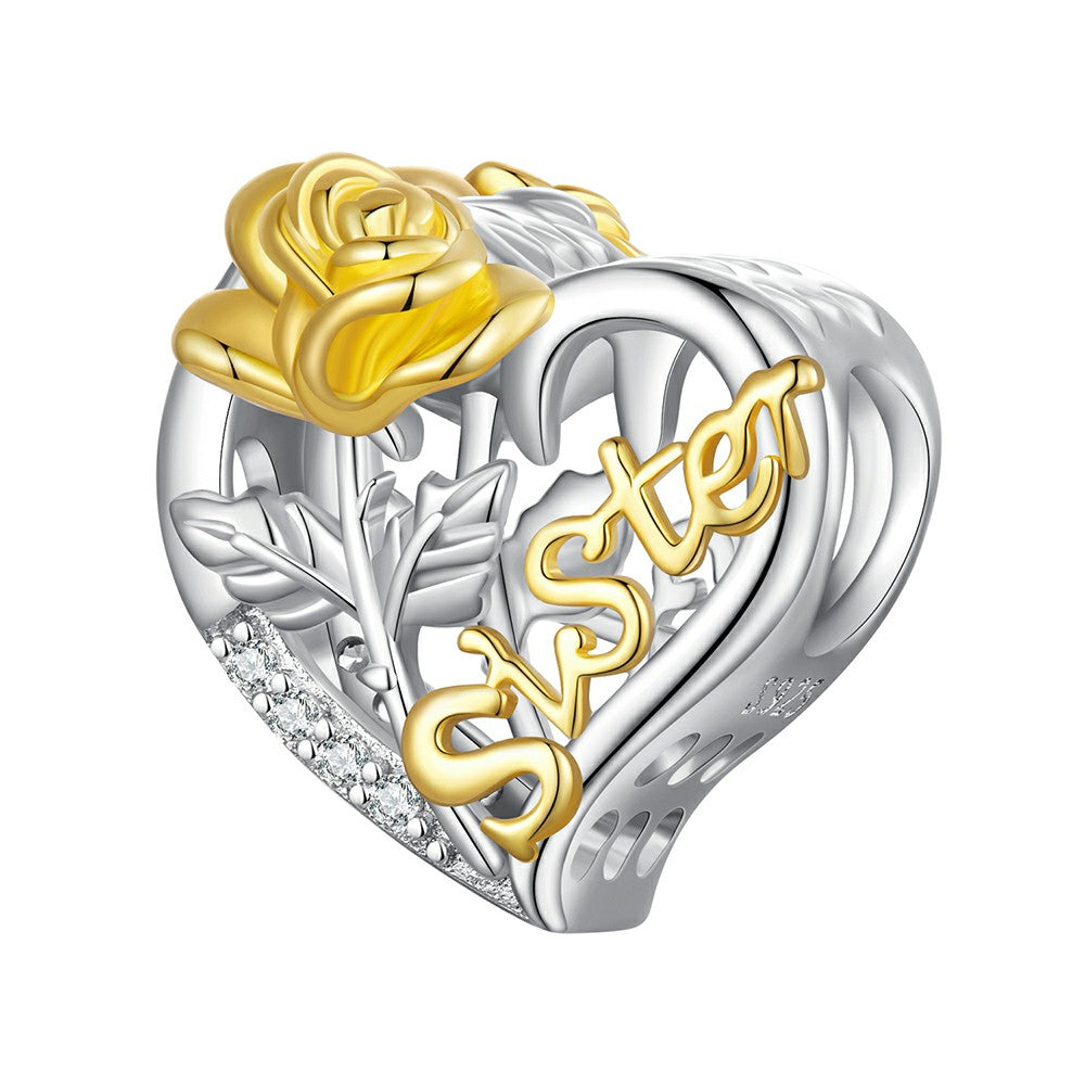 Schwestern-Charm 925er Sterlingsilber xs2049